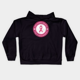 Today is World Cancer Day Kids Hoodie